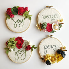 Load image into Gallery viewer, Kit Mini Felt Flower Black + Gold