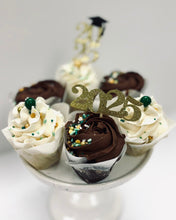 Load image into Gallery viewer, Plume Bake Shoppe Cupcakes “Graduation Trio"