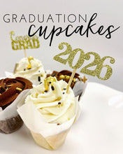 Load image into Gallery viewer, Plume Bake Shoppe Cupcakes “Graduation Trio"