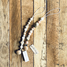 Load image into Gallery viewer, Rainbow May Wooden Pacifier Clip "White"