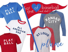 Load image into Gallery viewer, Plume Ringer Tee "All American Dad"
