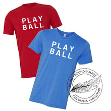 Load image into Gallery viewer, Plume Signature Crewneck Tee &quot;PLAY BALL&quot;
