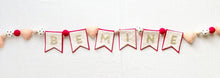 Load image into Gallery viewer, Heartgrooves Handmade Felt Banner Garland "Be Mine"
