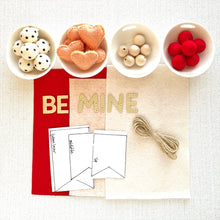 Load image into Gallery viewer, Heartgrooves Handmade Banner Garland Kit "Be Mine"
