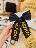Mizzou Beaded & Embroidered Hairbow