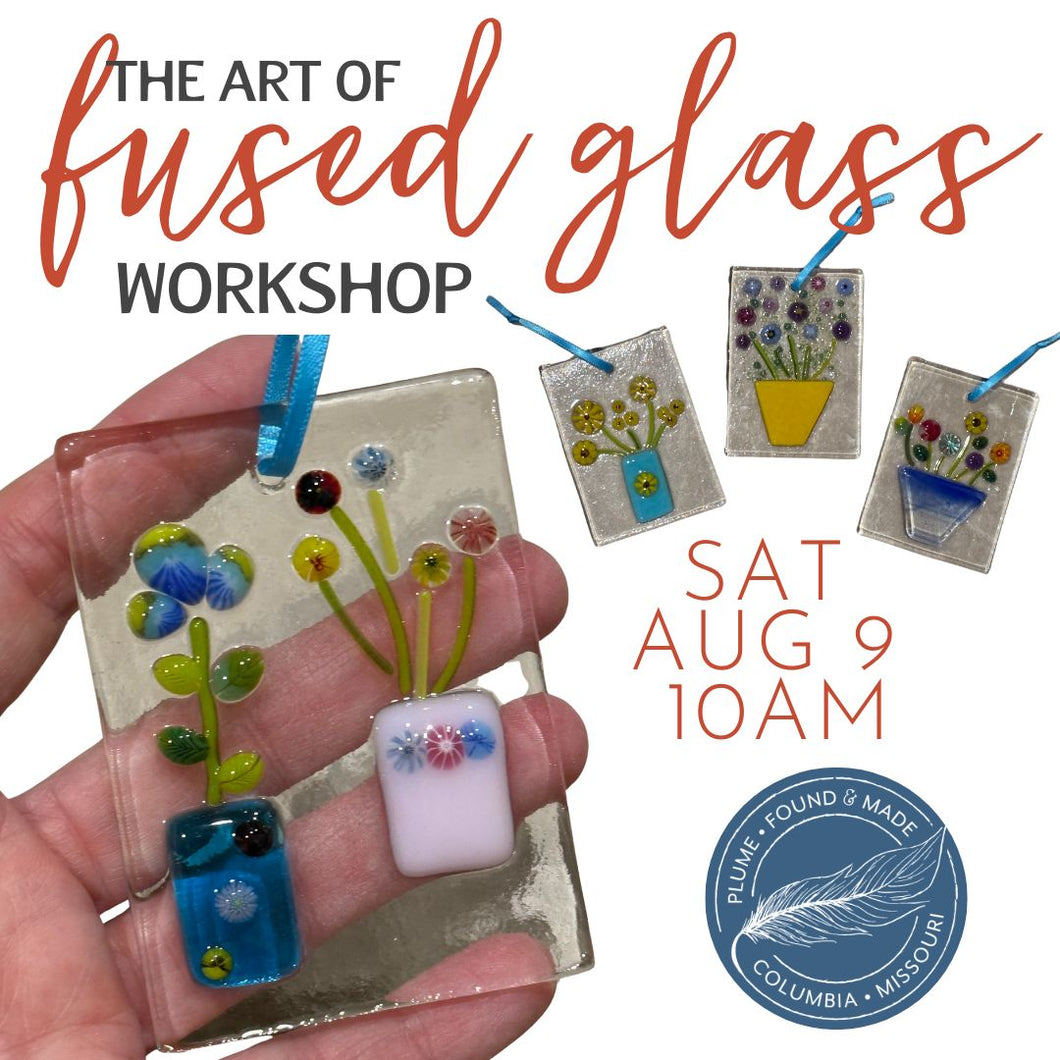 The Art of Fused Glass  (Set of 3 Suncatchers) Sat Aug 9th 10AM
