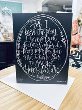 Load image into Gallery viewer, Card &quot;Jeremiah 29:11&quot;
