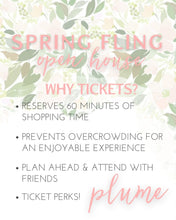 Load image into Gallery viewer, Plume Spring Open House Mar 12th - 14th
