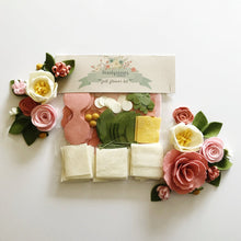 Load image into Gallery viewer, Heartgrooves Handmade Felt Flower Craft Kit &quot;Magnolia Rose&quot;
