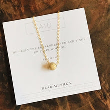 Load image into Gallery viewer, Dear Mushka Necklace &quot;Aid&quot; Psalm 147:3
