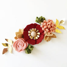 Load image into Gallery viewer, Mini Felt Flower Kit - Crimson Blush
