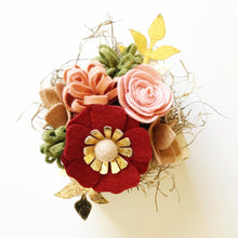 Load image into Gallery viewer, Mini Felt Flower Kit - Crimson Blush
