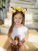 Load image into Gallery viewer, Heartgrooves Handmade Felt Flower Tiger Ears Headband
