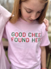 Load image into Gallery viewer, Plume Signature Tee &quot;GOOD CHEER FOUND HERE&quot;
