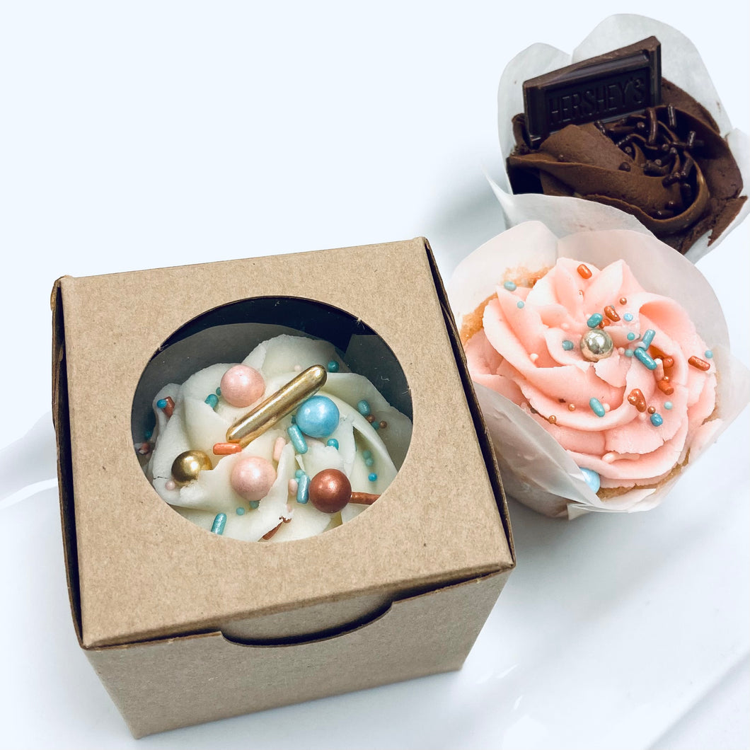 Plume Bake Shoppe Cupcake Favor Box - Single